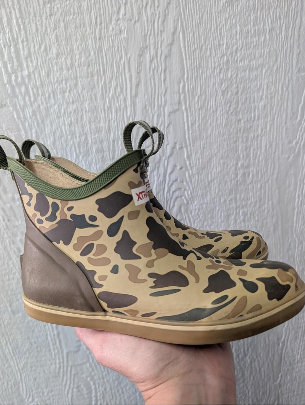 Xtratuf  Big Kid's Ankle Deck Rubber Boots Duck Camo Size 5 - Picture 2 of 9